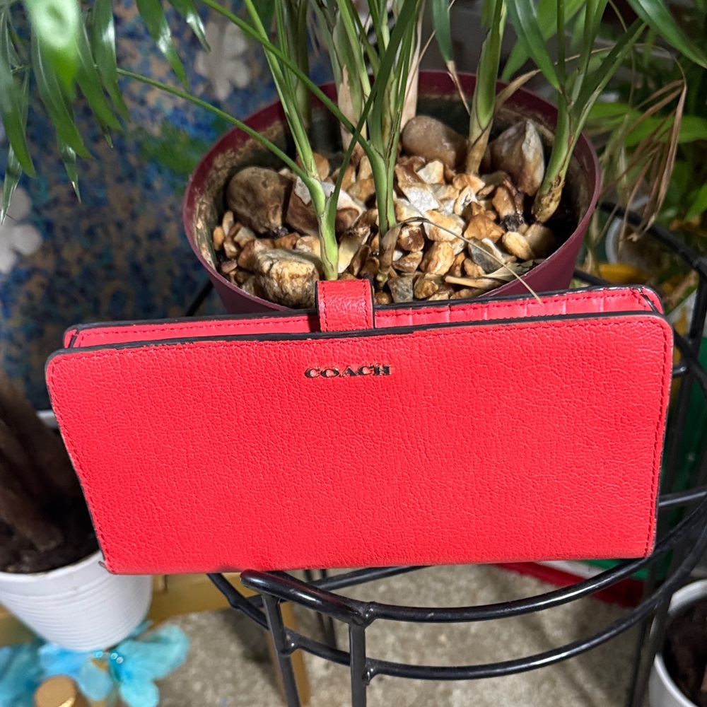Coach Vibrant Red Women's Wallet